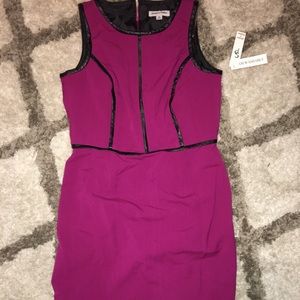 Pink Midi Dress with Detail